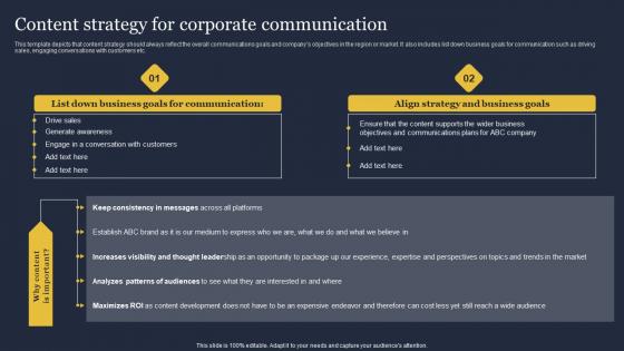 Content Strategy For Corporate Communication Critical Incident Communication Demonstration Pdf