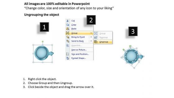 Continual Series Of Circular Arrows 4 Stages Technical Flow Chart PowerPoint Templates