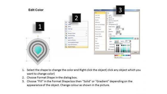 Continuous 6 Steps Aligned Concentrically Sales Plan PowerPoint Templates