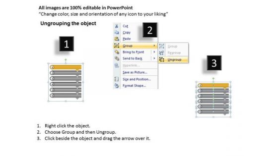 Continuous Process Arrows 6 Concepts Free Flow Chart Maker PowerPoint Templates