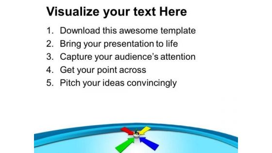 Converging Arrows Business Strategy PowerPoint Templates Ppt Backgrounds For Slides 0513