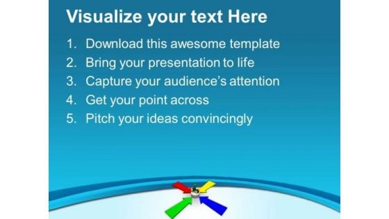 Converging Arrows Business Strategy PowerPoint Templates Ppt Backgrounds For Slides 0513