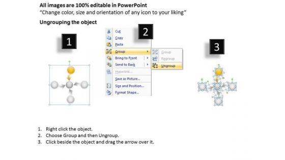 Converging Arrows Poiting To Center Relative Circular Process PowerPoint Templates