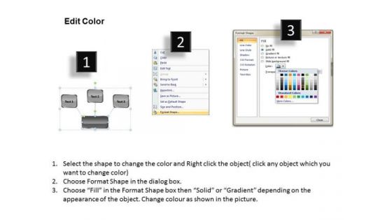Converging Rectangle Text Boxes With Arrows Ppt Circular Flow Process PowerPoint Templates