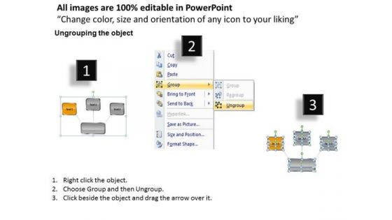 Converging Rectangle Text Boxes With Arrows Target Diagram PowerPoint Slides
