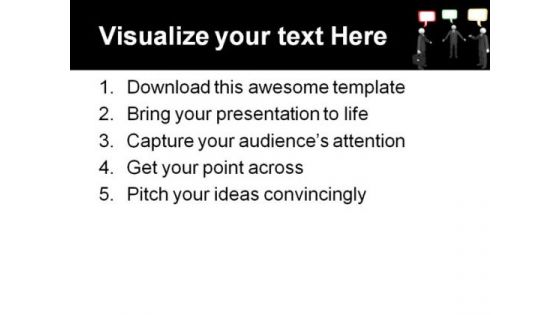 Conversation People PowerPoint Template 0510