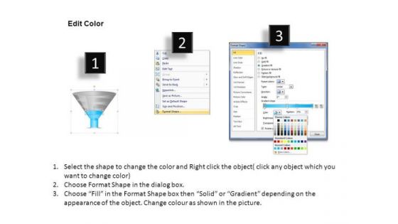 Conversion Funnel With 4 Stages PowerPoint Slides And Ppt Diagram Templates