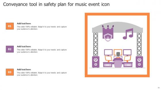 Conveyance In Safety Plan For Large Events Ppt Powerpoint Presentation Complete Deck With Slides