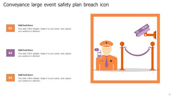 Conveyance In Safety Plan For Large Events Ppt Powerpoint Presentation Complete Deck With Slides