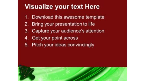 Cookie In Shape Of Christmas Tree PowerPoint Templates Ppt Backgrounds For Slides 1212