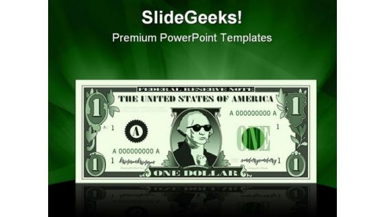 Cool George Dollar Business PowerPoint Template 0810