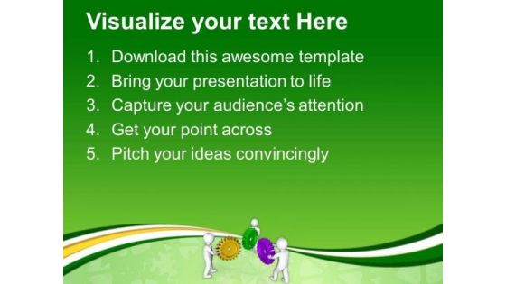 Cooperating Team Business Concept PowerPoint Templates Ppt Backgrounds For Slides 0613