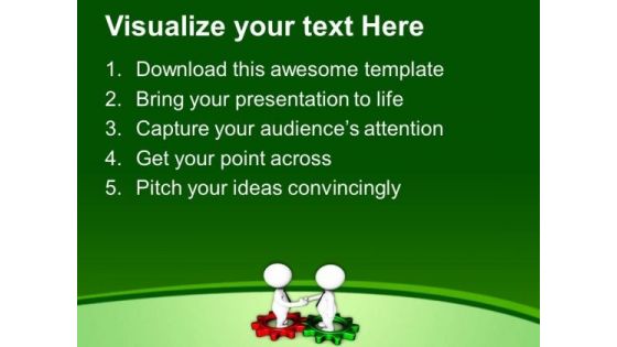 Cooperation Between Two Teams Business Growth PowerPoint Templates Ppt Backgrounds For Slides 0613
