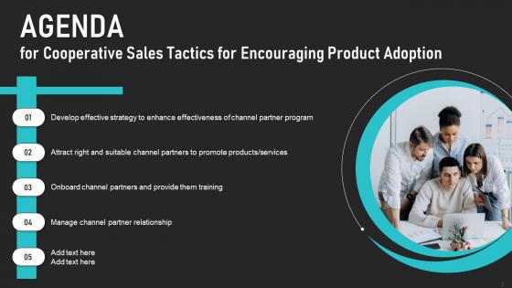 Cooperative Sales Tactics For Encouraging Product Adoption Ppt Powerpoint Presentation Complete Deck