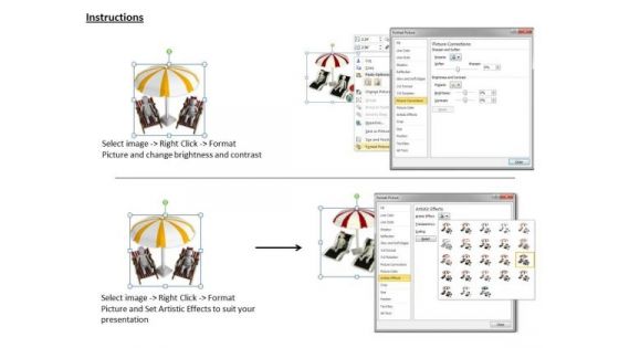 Corporate Business Strategy 3d Couple On Beach Chairs Character Modeling