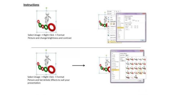 Corporate Business Strategy 3d Man Of Gears Actions Concept Statement