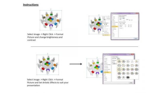 Corporate Business Strategy 3d Team Together Solve Puzzle Character Modeling