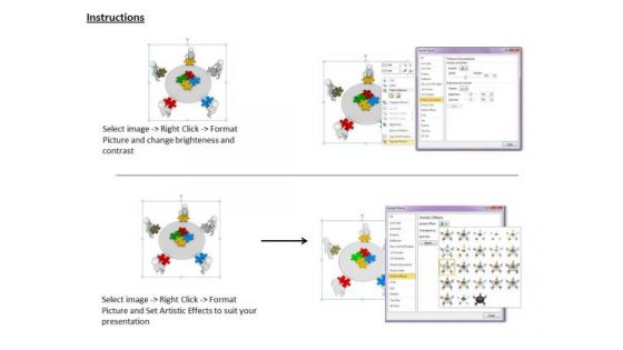 Corporate Business Strategy 3d Team Try To Solve Puzzle Character Modeling