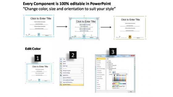 Corporate Success Certificate PowerPoint Templates