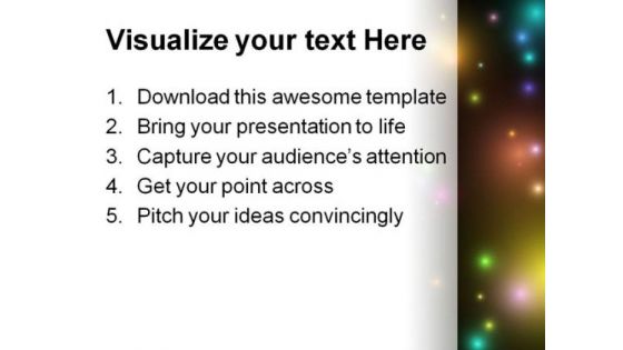 Cosmos Globe PowerPoint Template 0610