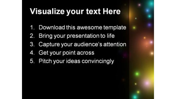 Cosmos Globe PowerPoint Template 0610