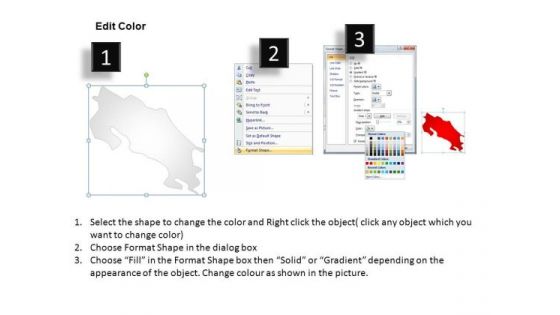 Costa Rica PowerPoint Maps