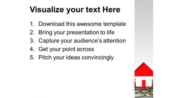 Costs Home Dollar Business Economic PowerPoint Templates And PowerPoint Themes 1012