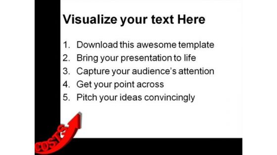 Costs Increases Business PowerPoint Themes And PowerPoint Slides 0411