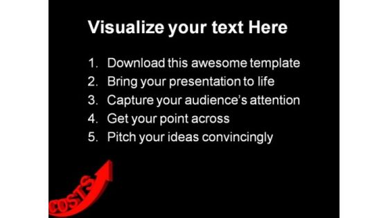 Costs Increases Business PowerPoint Themes And PowerPoint Slides 0411