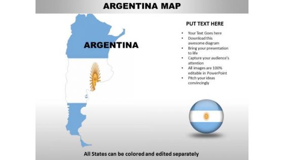 Country PowerPoint Maps Argentina