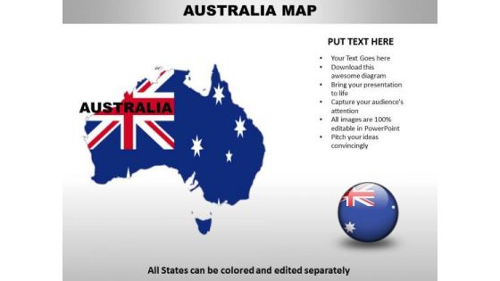 Country PowerPoint Maps Australia