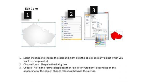 Country PowerPoint Maps Czech Republic