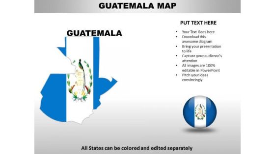 Country PowerPoint Maps Guatemala