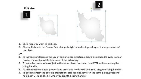 Country PowerPoint Maps Iran