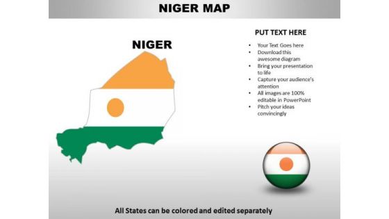 Country PowerPoint Maps Niger
