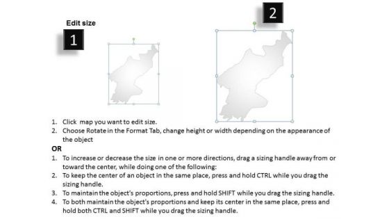 Country PowerPoint Maps North Korea