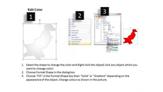 Country PowerPoint Maps Pakistan