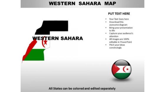 Country PowerPoint Maps Western Sahara