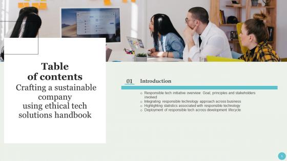 Crafting A Sustainable Company Using Ethical Tech Solutions Handbook Complete Deck