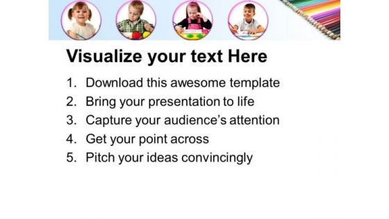 Crayons Education PowerPoint Templates And PowerPoint Themes 0512