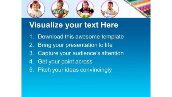 Crayons Education PowerPoint Templates And PowerPoint Themes 0512
