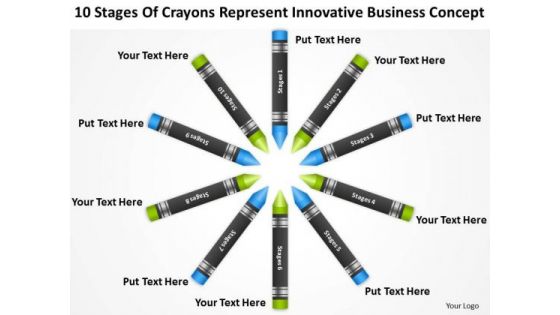 Crayons Represent Innovative Business Concept Ppt How To Type Plan PowerPoint Slides