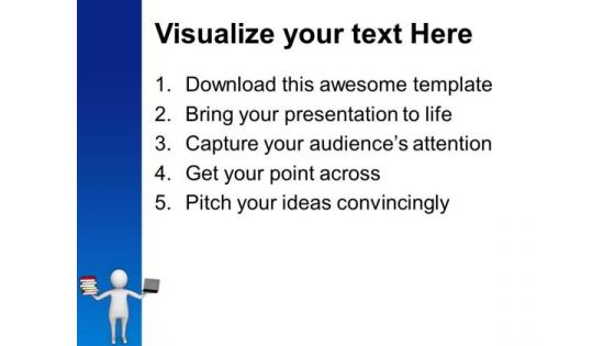 Create A Balance With Technology And Books PowerPoint Templates Ppt Backgrounds For Slides 0613