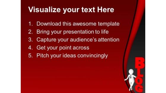 Create A Blog And Get Followers PowerPoint Templates Ppt Backgrounds For Slides 0713
