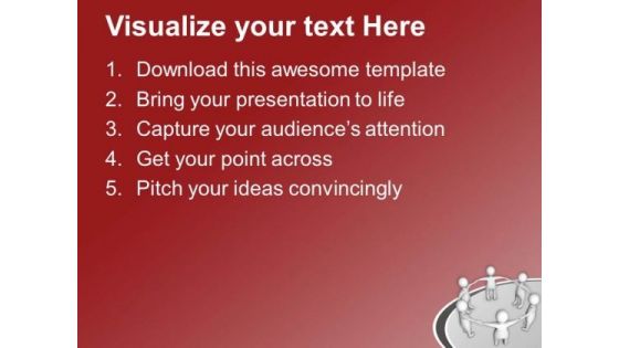 Create A Circle Of Good Friends PowerPoint Templates Ppt Backgrounds For Slides 0613