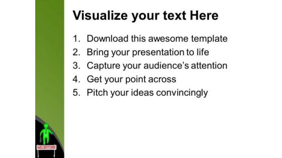 Create A Mile Stone In Business PowerPoint Templates Ppt Backgrounds For Slides 0613