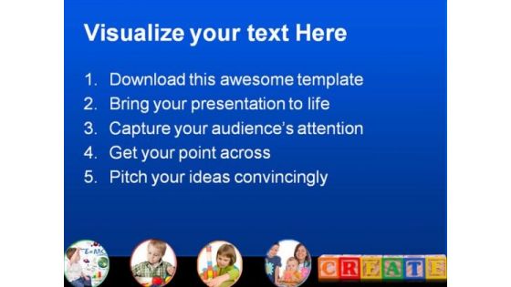 Create Isolated Education PowerPoint Template 1110