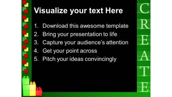 Create Lego Graph Business PowerPoint Templates And PowerPoint Themes 0512