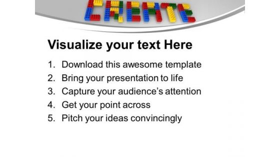 Create With Lego Blocks Realistic Business PowerPoint Templates Ppt Backgrounds For Slides 0113