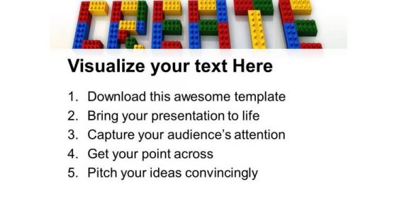 Create Word Lego Blocks Business PowerPoint Templates And PowerPoint Themes 0712